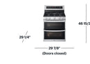 LG - 6.9 Cu. Ft. Freestanding Double Oven Gas True Convection Smart Range with EasyClean and Air Fry - Stainless Steel
Model:LDGL6924S/ LDEL7324SE