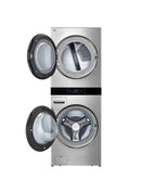 LG - STUDIO 5.0 Cu. Ft. HE Smart Front Load Washer and 7.4 Cu. Ft. Electric Dryer WashTower with Steam and TurboWash 360 - Noble Steel
Model:SWWE50N3