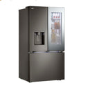 LG - 25.5 Cu. Ft. French Door-in-Door Counter-Depth Smart Refrigerator with Mirror InstaView - Black Stainless Steel LRYXC2606D