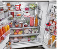 LG - 25.5 Cu. Ft. French Door-in-Door Counter-Depth Smart Refrigerator with Mirror InstaView - Black Stainless Steel LRYXC2606D