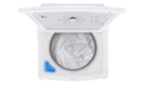 LG - 4.3 Cu. Ft. High-Efficiency Top Load Washer with SlamProof Glass Lid and 7.3 Cu. Ft. Electric Dryer with Sensor Dry - White WT6100CW . DLE6100W
