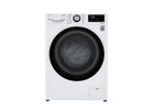 LG - 2.4 Cu. Ft. High-Efficiency Smart Front Load Washer and Electric Dryer Combo with Steam and Sensor Dry WM3555HVA , WM3555HWA