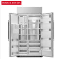 Dacor DRS425300SR
42 Inch Smart Built-In Side-by-Side Refrigerator with 24 Cu. Ft. Total Capacity, External Water & Ice Dispenser, Temperature Controlled Drawers, Metal Cooling™ (Stainless Steel Back Wall), LED Lighting, Power Cool, Power Freeze, Sabbath