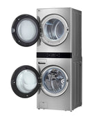 LG - STUDIO 5.0 Cu. Ft. HE Smart Front Load Washer and 7.4 Cu. Ft. Electric Dryer WashTower with Steam and TurboWash 360 - Noble Steel
Model:SWWE50N3