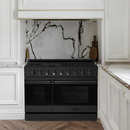 Gordon Ramsay by THOR Kitchen 48" 6.8 cu. ft. Professional Natural Gas Range in Matte Black, RSG48EB