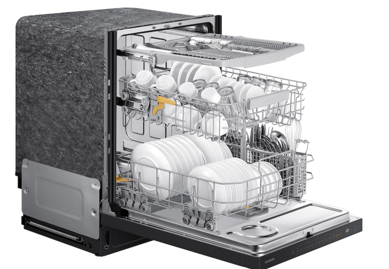 Samsung Smart 42dBA Dishwasher with StormWash+™ and Smart Dry in Black Stainless Steel