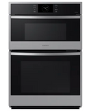 Samsung BESPOKE  30 Inch Smart Combination Electric Wall Oven with 5.1 cu.ft. Oven Capacity, 1.9 cu.ft. Microwave Capacity, Air Fry, Air Sous Vide, Dual Convection, Steam/Self Clean, 7 Inch LCD Screen, Steam Bake, Wi-fi connectivity, and Sabbath Mode