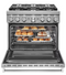 KitchenAid Smart Capable 36-in Deep Recessed 6 Burners Self-cleaning Convection Oven Freestanding Smart Dual Fuel Range (Stainless Steel)