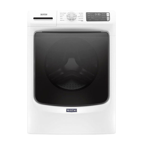 Maytag - 4.5 Cu. Ft. 10 Cycle High Efficiency Front Loading Washer with Steam - White