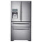 Samsung - 22.4 Cu. Ft. 4 Door Flex French Door Counter Depth Refrigerator with Food ShowCase - Stainless steel - Appliances Club