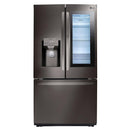 LG - 26 cu. ft. 3 Door Smart French Door Refrigerator with InstaView Door in Door - Black Stainless Steel - Appliances Club