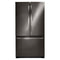 LG - 25.4 Cu. Ft. French Door Refrigerator - Black stainless steel - Appliances Club