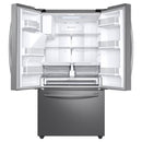Samsung-22.6 cu ft Counter Depth French Door Refrigerator, Ice Maker-Fingerprint Stainless steel
