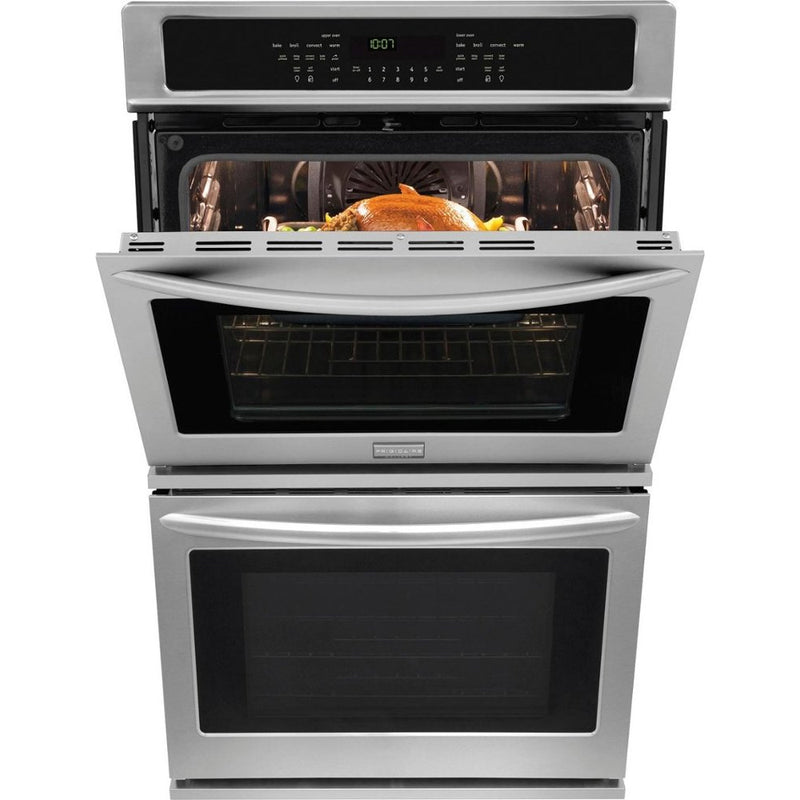 Frigidaire - Gallery 30" Built In Double Electric Convection Wall Oven - Stainless steel - Appliances Club