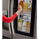 LG - 26 cu. ft. 3 Door Smart French Door Refrigerator with InstaView Door in Door - Black Stainless Steel - Appliances Club