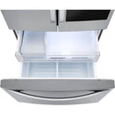 LG - 27 Cu. Ft. InstaView French Door in Door Refrigerator - Stainless steel