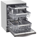 LG - TrueSteam QuadWash 42 Decibel Built In Dishwasher, Energy Star - Black Stainless Steel