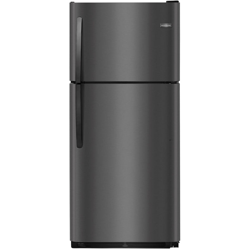 Frigidaire - 20.4 Cu. Ft. Top-Freezer Refrigerator - Black stainless steel