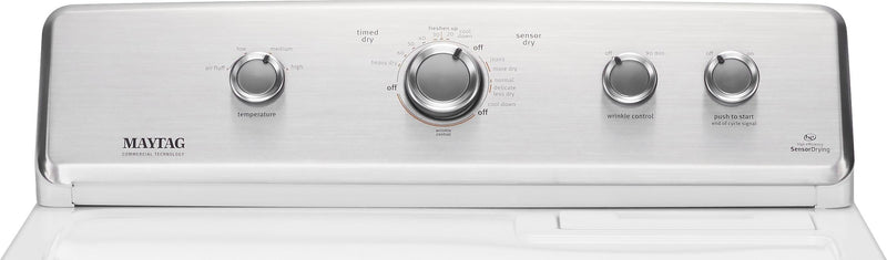 Maytag - 7 Cu. Ft. 12-Cycle Gas Dryer - White