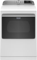 Maytag - 7.4 Cu. Ft. 13-Cycle Electric Dryer with Steam and Extra Power Button - White