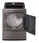 LG 7.3 cu. ft. Ultra Large Graphite Steel Smart Gas Vented Dryer with EasyLoad Door, TurboSteam & Wi-Fi Enable