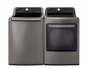 LG 7.3 cu. ft. Ultra Large Graphite Steel Smart Gas Vented Dryer with EasyLoad Door, TurboSteam & Wi-Fi Enable