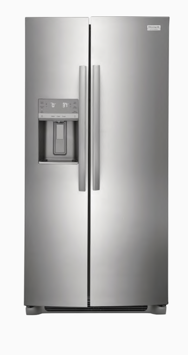 Frigidaire Gallery 22.3-cu ft Counter-depth Side-by-Side Refrigerator with Ice Maker (Smudge-proof Stainless Steel) ENERGY STAR