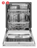 LG Top Control Dishwasher with Glide Rail and Energy Star Qualified