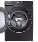 Samsung 5.0 cu. ft. Extra-Large Capacity Smart Front Load Washer with Super Speed Wash WITH 7.5 cu. ft. Smart Electric Dryer in Brushed Black