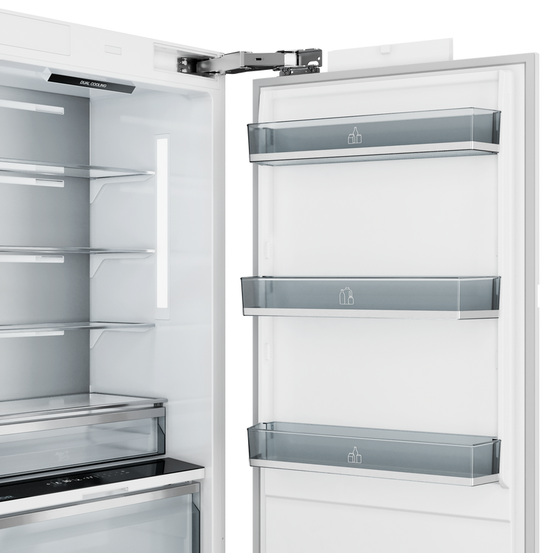 THOR Kitchen X-Series 30" 16.6 cu. ft. Panel Ready Built-In Refrigerator Column with Interior Water Dispenser, XRF30CRF