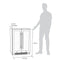 NewAir 24 In. 20 Bottle and 60 Can Dual Zone Wine and Beverage Cooler, NWB080SS00