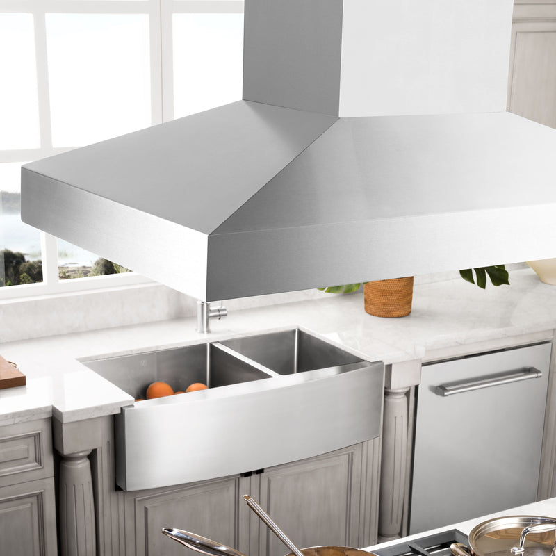 ZLINE 36 In. Convertible Island Mount Range Hood in Stainless Steel, KL3i-36