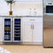 NewAir 24 In. 20 Bottle and 60 Can Dual Zone Wine and Beverage Cooler, NWB080SS00