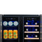 NewAir 24 In. 20 Bottle and 60 Can Dual Zone Wine and Beverage Cooler, NWB080SS00