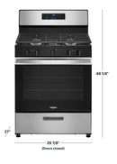 Whirlpool - 5.1 Cu. Ft. Freestanding Gas Range with Edge to Edge Cooktop - Stainless Steel
Model:WFG505M0MS