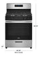 Whirlpool - 5.1 Cu. Ft. Freestanding Gas Range with Edge to Edge Cooktop - Stainless Steel
Model:WFG505M0MS