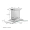 ZLINE 30" CrownSound Ducted Vent Wall Mount Range Hood in Stainless Steel with Built-in Bluetooth Speakers, KNCRN-BT-30