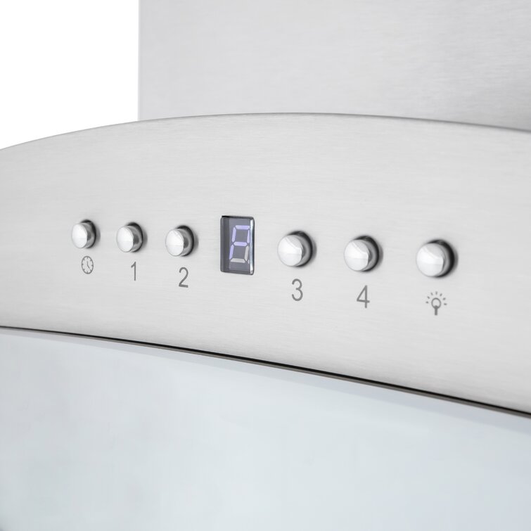 ZLINE 30" CrownSound Ducted Vent Wall Mount Range Hood in Stainless Steel with Built-in Bluetooth Speakers, KNCRN-BT-30