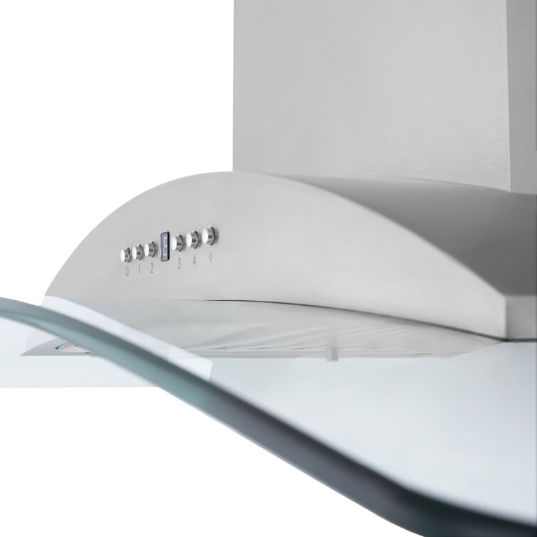 ZLINE 30" CrownSound Ducted Vent Wall Mount Range Hood in Stainless Steel with Built-in Bluetooth Speakers, KNCRN-BT-30