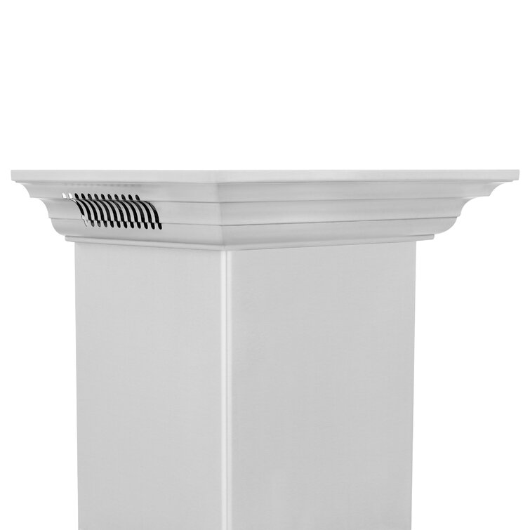 ZLINE 30" CrownSound Ducted Vent Wall Mount Range Hood in Stainless Steel with Built-in Bluetooth Speakers, KNCRN-BT-30