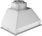 ZLINE 34 in. Width Wall Mount Range Hood Insert (15 in. Depth), 695-34