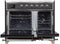 ILVE Majestic II 40" Induction Range with Element Stove and Electric Oven in Matte Graphite with Chrome Trim, UMDI10NS3MGC