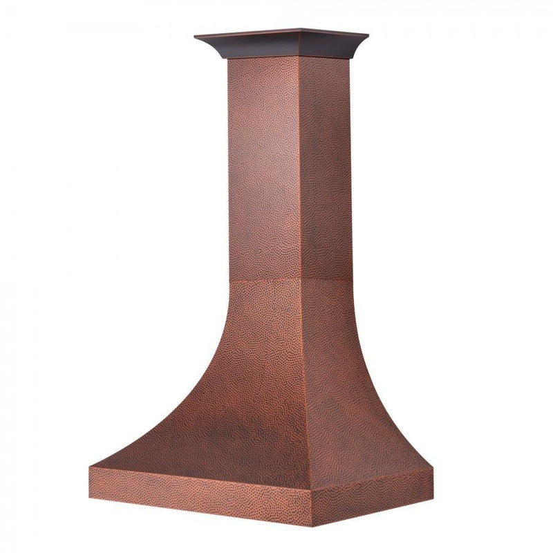 ZLINE 30 in. Designer Series Hand-Hammered Copper Finish Wall Range Hood, 8632H-30