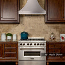 ZLINE 30 in. Designer Series DuraSnow® Stainless Finish Indoor Wall Range Hood, 8632S-30