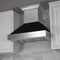 ZLINE 30 in. Ducted DuraSnow® Stainless Steel Range Hood with Black Matte Shell, 8654BLM-30