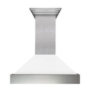 ZLINE 30 in. DuraSnow® Finish Range Hood with White Matte Shell, 8654WM-30