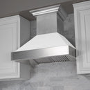 ZLINE 30 in. DuraSnow® Finish Range Hood with White Matte Shell, 8654WM-30