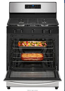 Whirlpool - 5.1 Cu. Ft. Freestanding Gas Range with Edge to Edge Cooktop - Stainless Steel
Model:WFG505M0MS