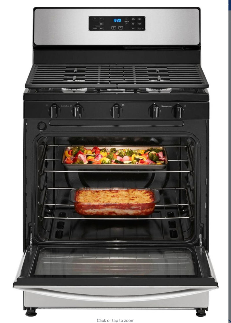 Whirlpool - 5.1 Cu. Ft. Freestanding Gas Range with Edge to Edge Cooktop - Stainless Steel
Model:WFG505M0MS