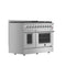 FORNO Galiano 48" 6.58 cu. ft. Gas Range with 8 Italian Burners in Stainless Steel, FFSGS6244-48